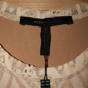 bcbgmaxazria lace short sleeve maternity dress